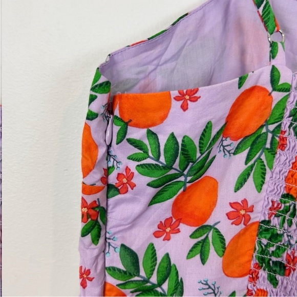 J. Crew Strappy Midi Dress Women's Size 8 in Vintage Lilac Multi - Picture 4 of 10